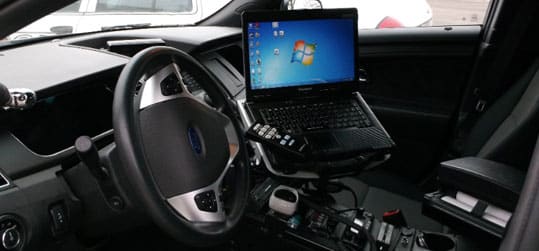 Police Department Car with Technology